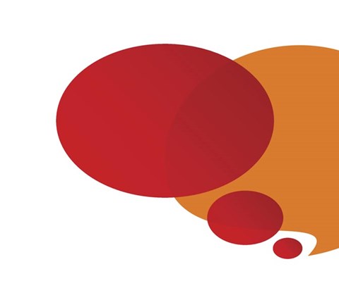 Multicoloured speech bubbles